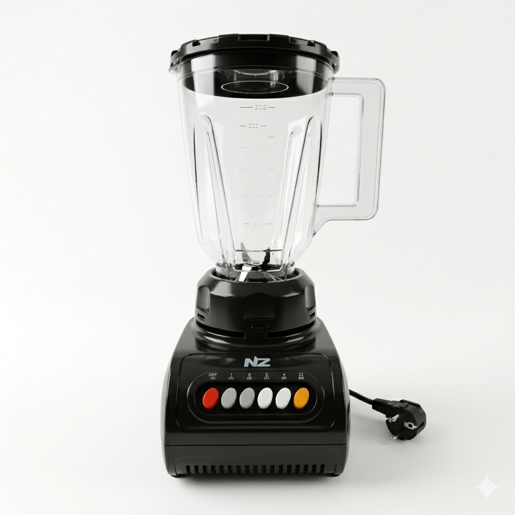 LICUADORA NZ-900 PLASTICA 4 VEL 350W NEGRA