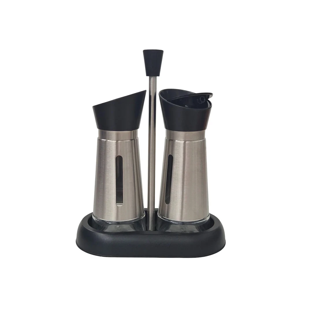 VINAGRERA 2 PCS 739-40144 PLATEADO/NEGRO