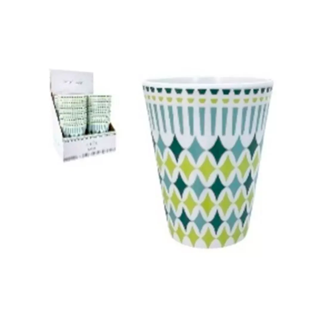 VASO 325ML 726-2403781 BLANCO/VERDE/CELESTE