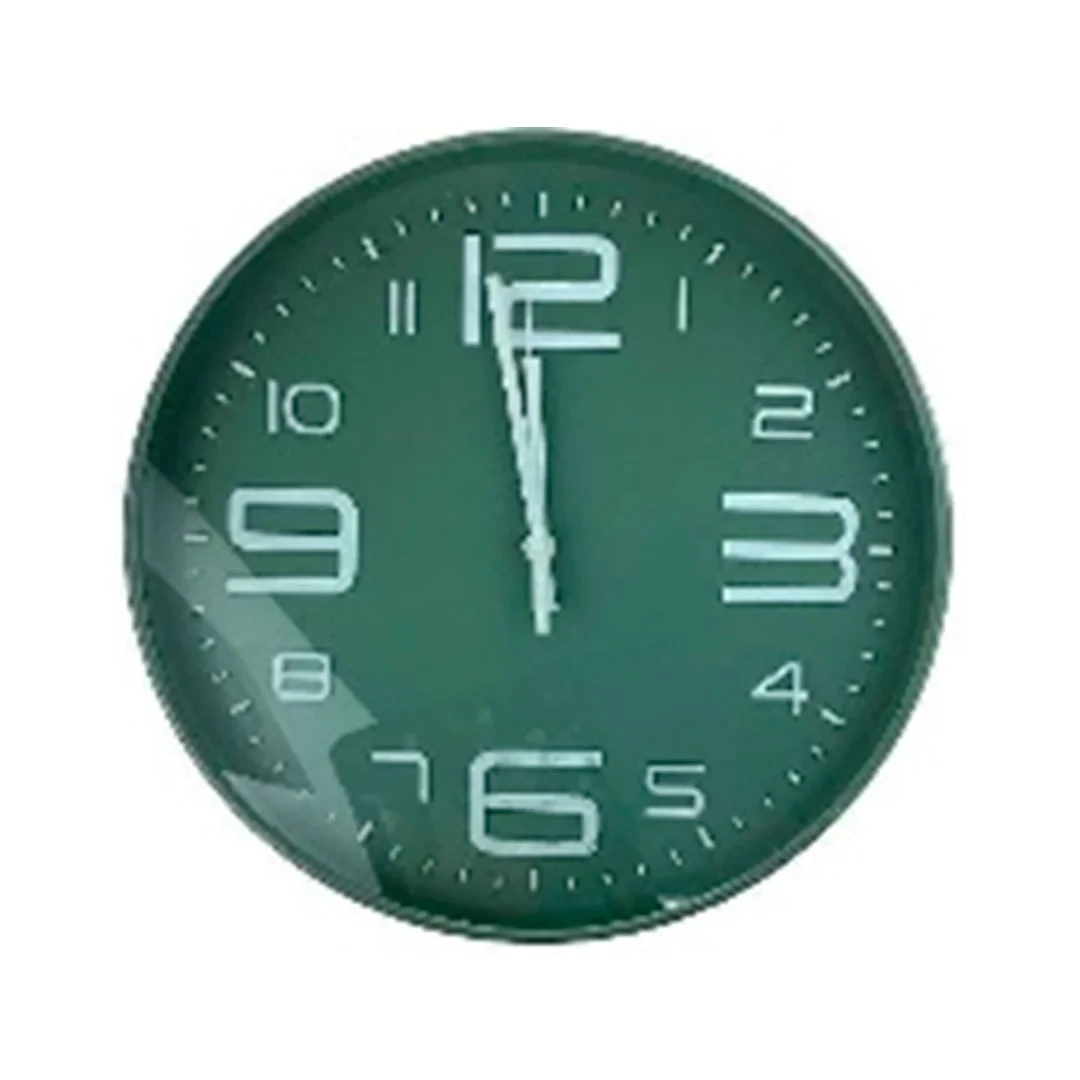 RELOJ D/PARED 30X4CM 602-40124 GRIS,AZUL,VERDE
