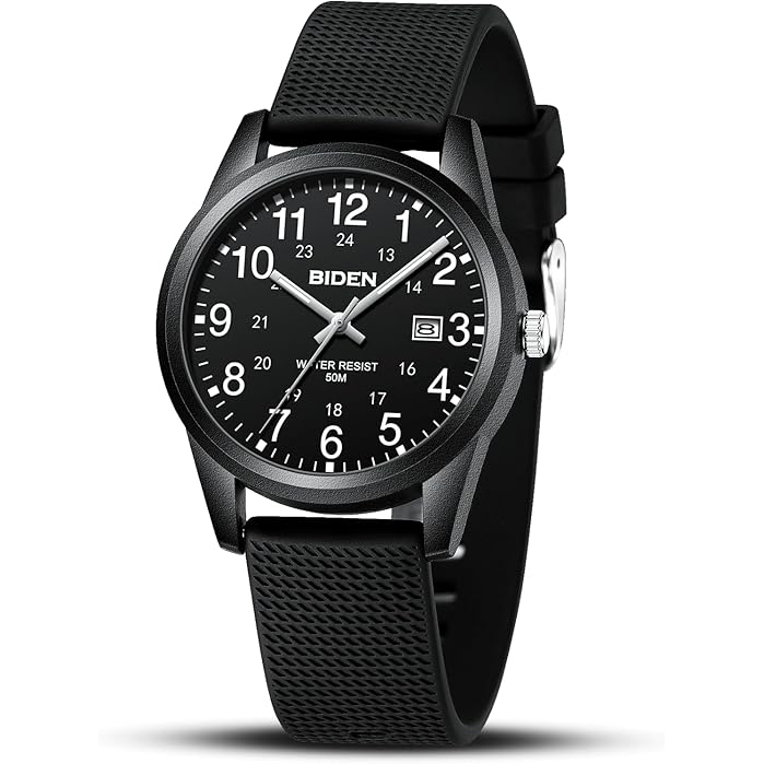 RELOJ PARA HOMBRE BIDEN NEGRO CORREA SILICON NEGRO